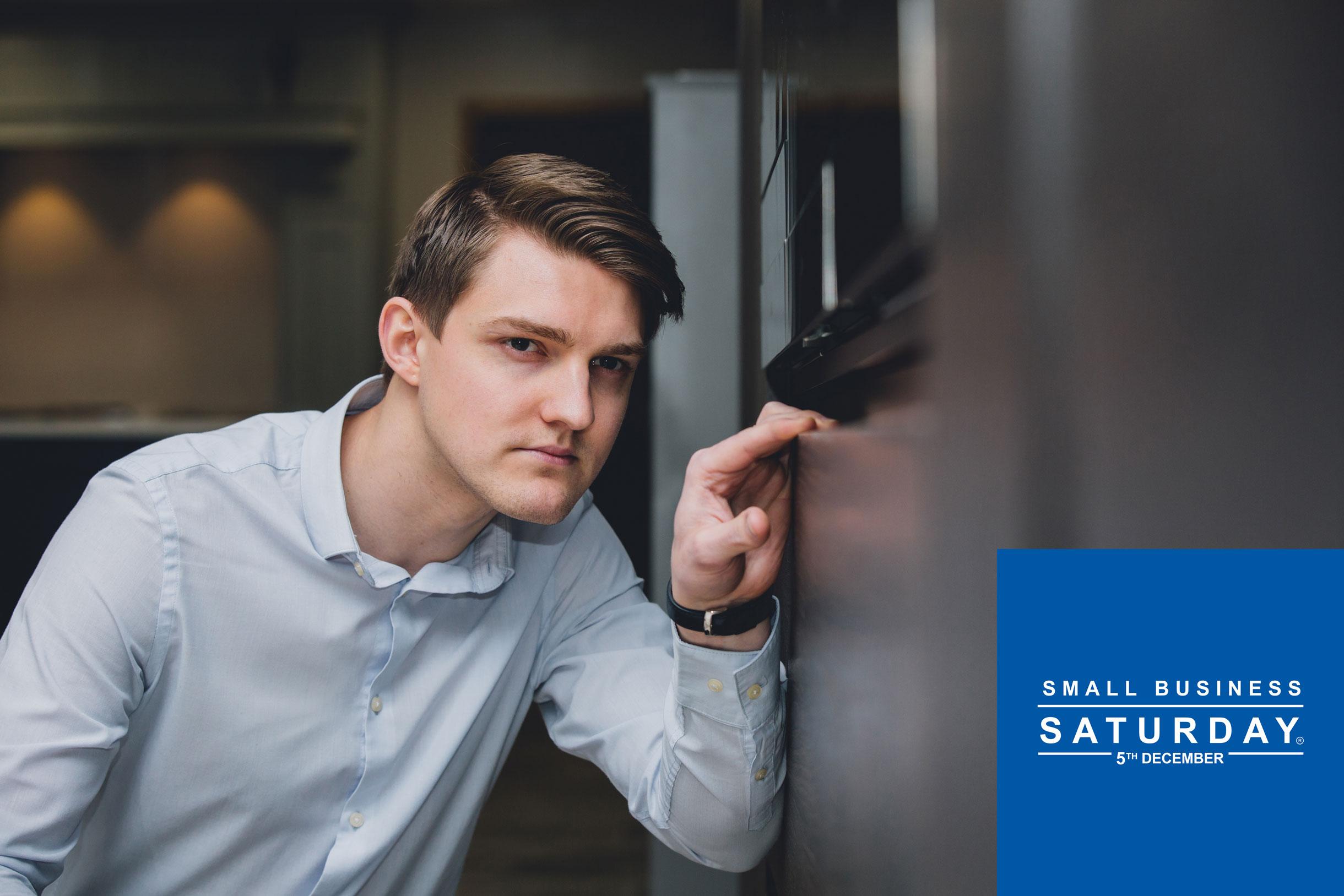 commercial portrait of a kitchen designer